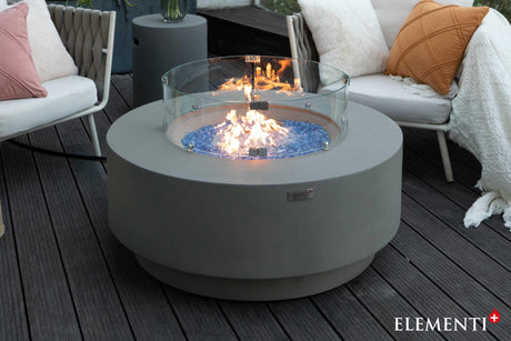 Elementi Colosseo & Nimes Round Fire Table - Majestic Patio