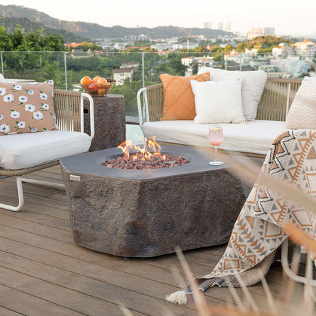 Elementi Columbia Fire Table - Majestic Patio