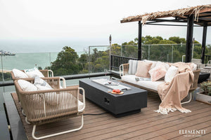 Elementi Granville Fire Table - Dark Gray - Majestic Patio