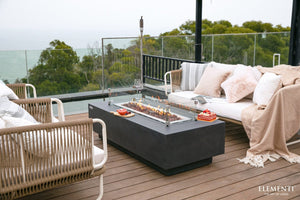 Elementi Granville Fire Table - Dark Gray - Majestic Patio