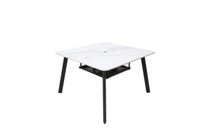 Elementi Helsinki Marble Porcelain Dining Table - Majestic Patio