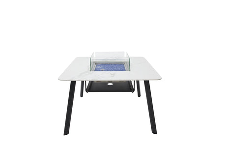 Elementi Helsinki Marble Porcelain Dining Table - Majestic Patio