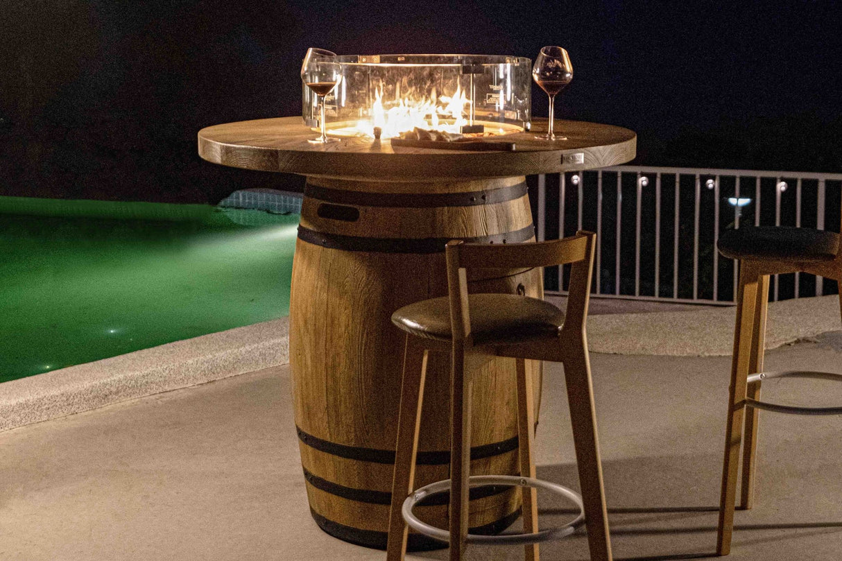 Elementi Lafite Fire Pit Bar Table - Majestic Patio