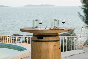 Elementi Lafite Fire Pit Bar Table - Majestic Patio