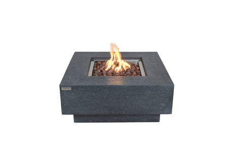 Elementi Manhattan Fire Table - Dark Gray - Majestic Patio