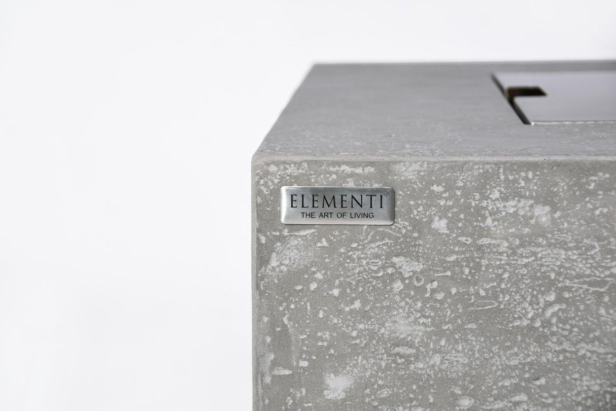 Elementi Manhattan Fire Table - Light Gray - Majestic Patio