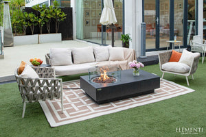 Elementi Metropolis Fire Table - Dark Gray - Majestic Patio