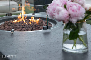 Elementi Metropolis Fire Table - Dark Gray - Majestic Patio