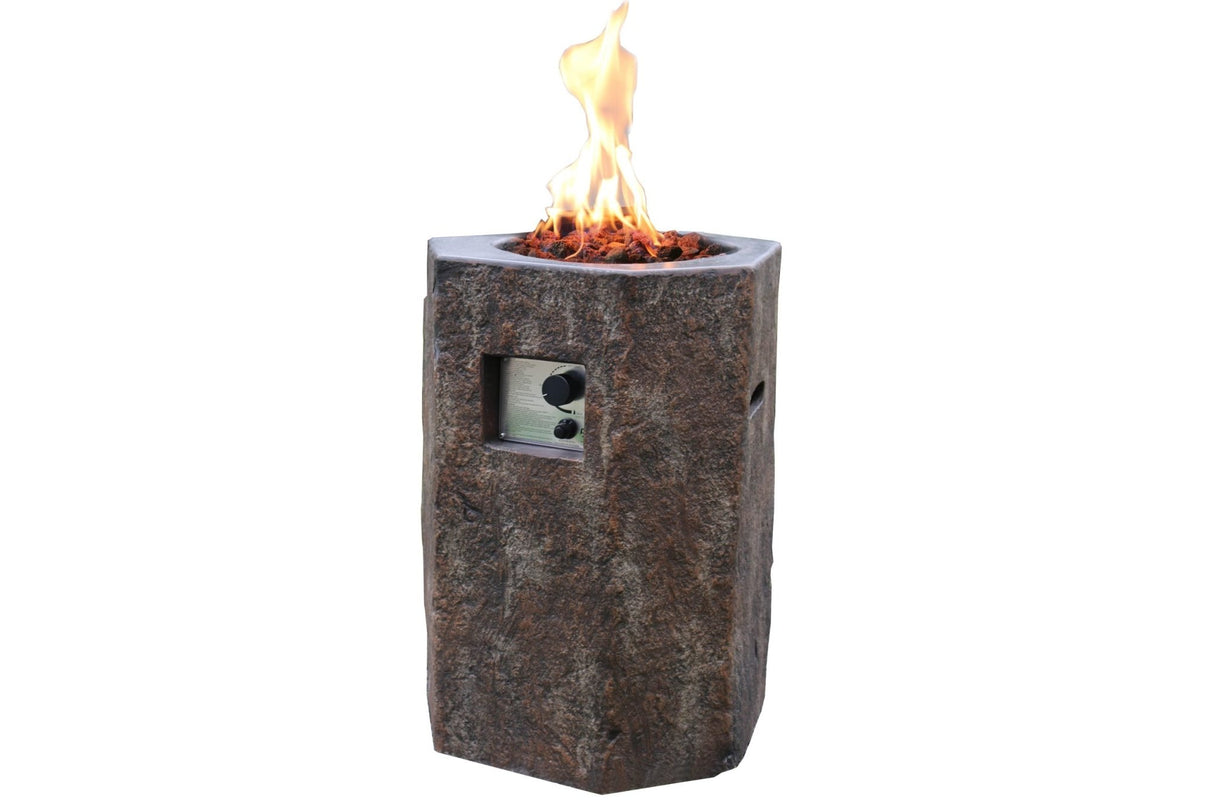 Elementi Modeno Basalt Column Fire Pit - Majestic Patio