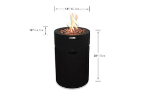 Elementi Modeno Lava Tube Fire Pit - Majestic Patio