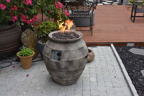 Elementi Modeno Pompeii Fire Pit Column - Majestic Patio