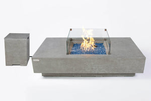 Elementi Monte Carlo & Cannes Carlo Rectangle Fire Table - Majestic Patio