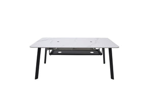 Elementi Oslo Marble Porcelain Dining Table - Majestic Patio