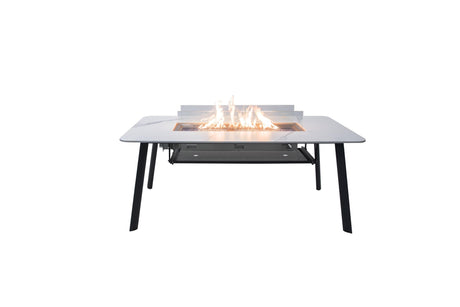 Elementi Oslo Marble Porcelain Dining Table - Majestic Patio