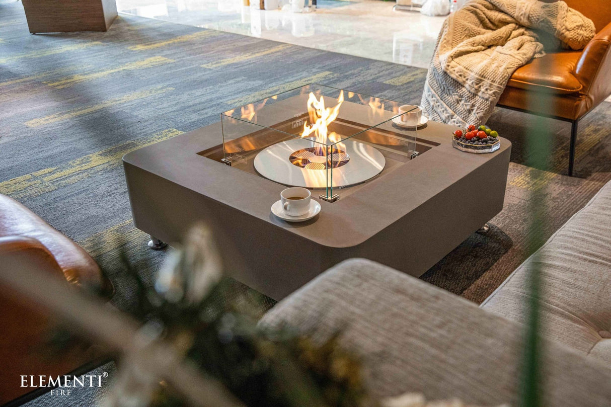 Elementi Perth Ethanol Fire Table - Majestic Patio