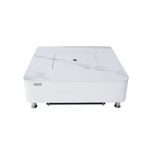 Elementi Plus Annecy Marble Porcelain Fire Table - Majestic Patio