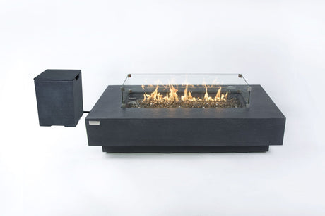 Elementi Riviera & Positano Rectangle Fire Table - Majestic Patio