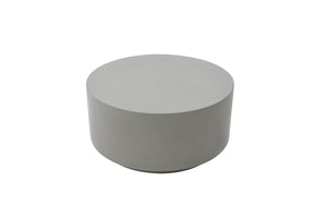 Elementi Rome 34" Round Concrete Coffee Table Medium - Majestic Patio