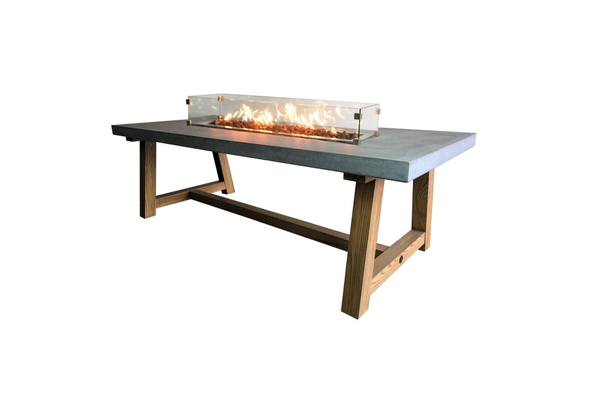 Elementi Sonoma Dining Fire Pit Table - Majestic Patio