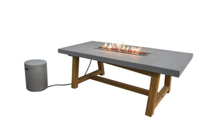 Elementi Sonoma Dining Fire Pit Table - Majestic Patio