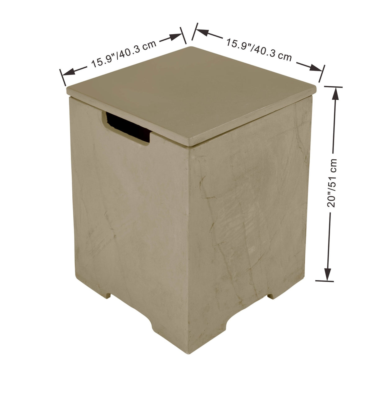 Elementi Square Tank Cover - ONB403 - Majestic Patio