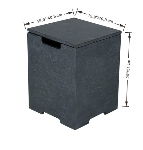 Elementi Square Tank Cover - ONB405 - Majestic Patio