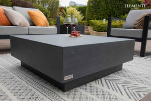 Elementi Tevere 40“ Square Concrete Coffee Table Large - Majestic Patio