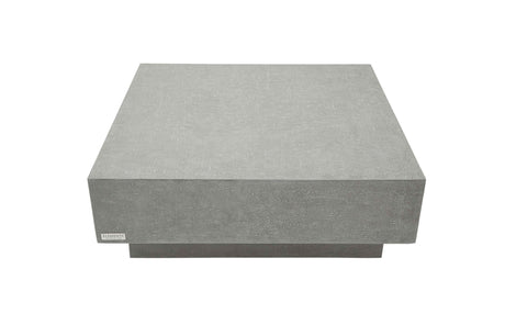 Elementi Tevere 40“ Square Concrete Coffee Table Large - Majestic Patio