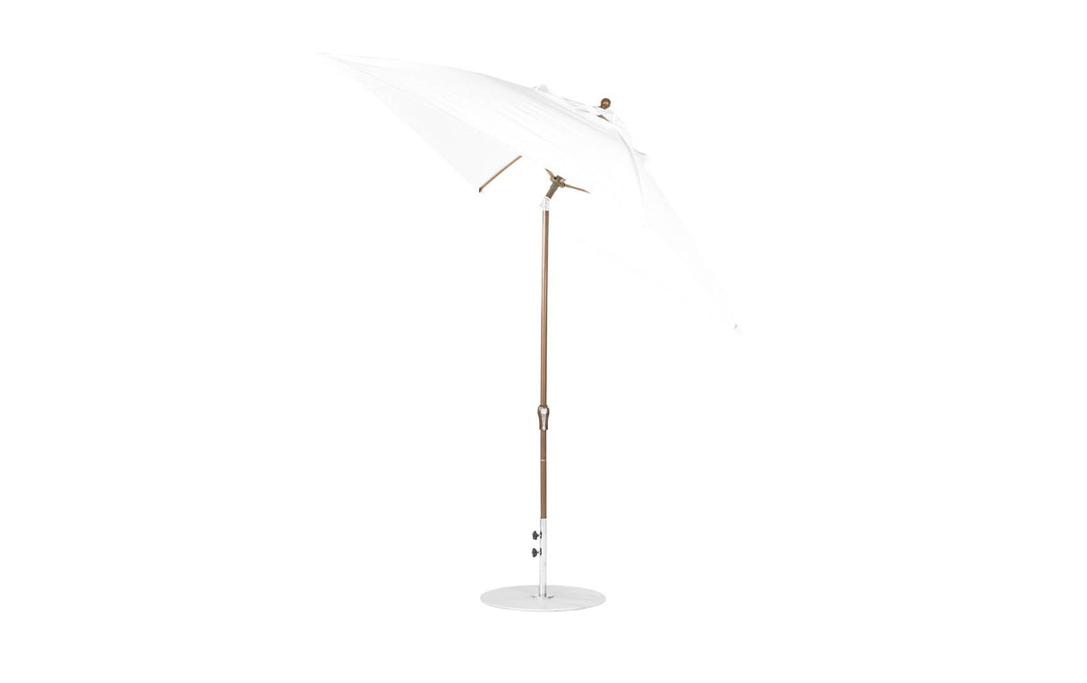 Essential Fiberglass Umbrella - 7.5' Square Crank Auto Tilt - Majestic Patio