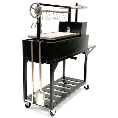 Freestanding Argentine Santa Maria Wood Fire & Charcoal Gaucho Grill - Majestic Patio