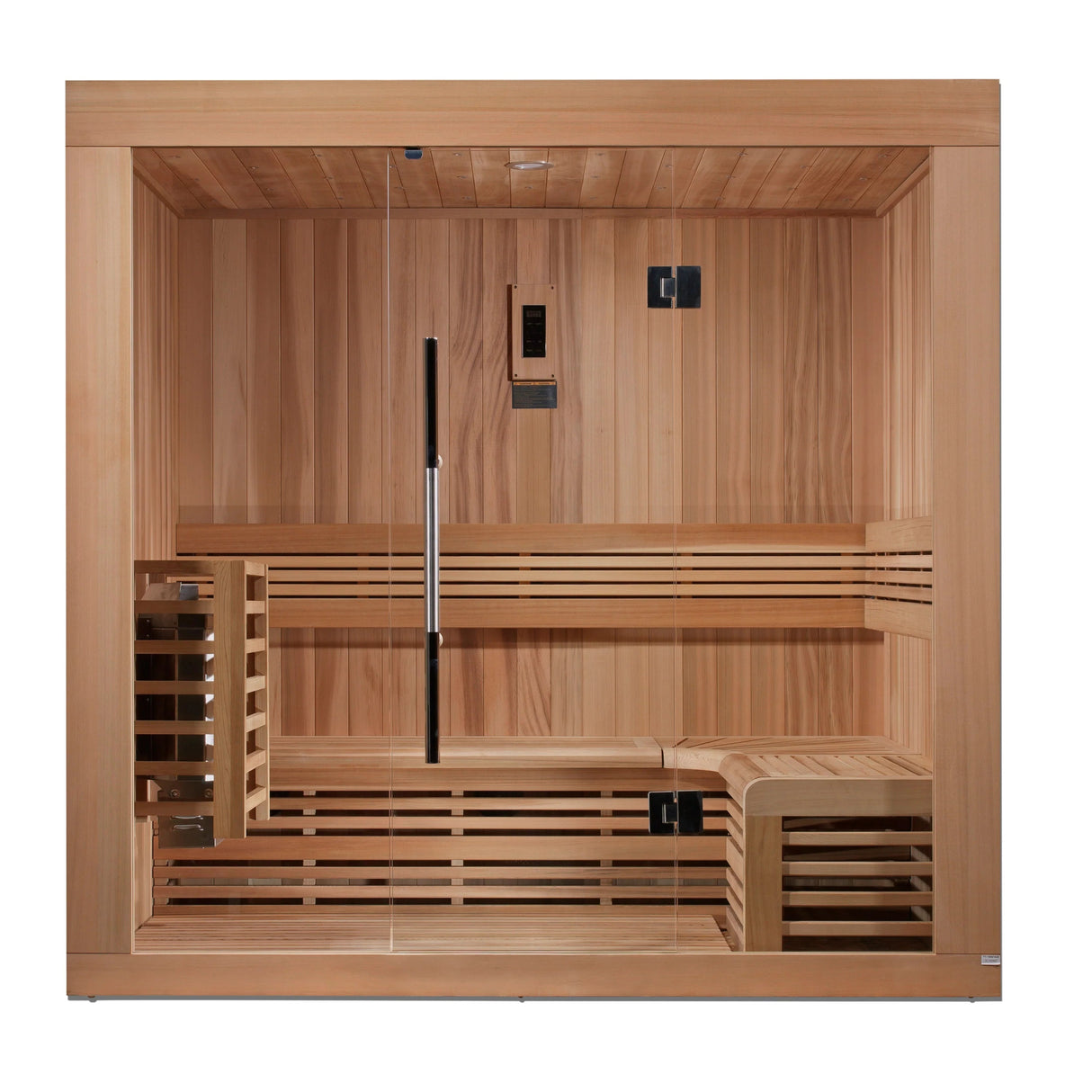 Golden Designs Copenhagen Edition 3 Person Traditional Sauna - Canadian Red Cedar - Majestic Patio