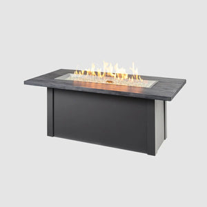 Havenwood Rectangular Gas Fire Pit Table 44" - Majestic Patio