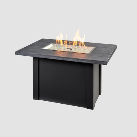 Havenwood Rectangular Gas Fire Pit Table 44" - Majestic Patio