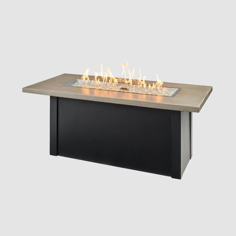 Havenwood Rectangular Gas Fire Pit Table 44" - Majestic Patio