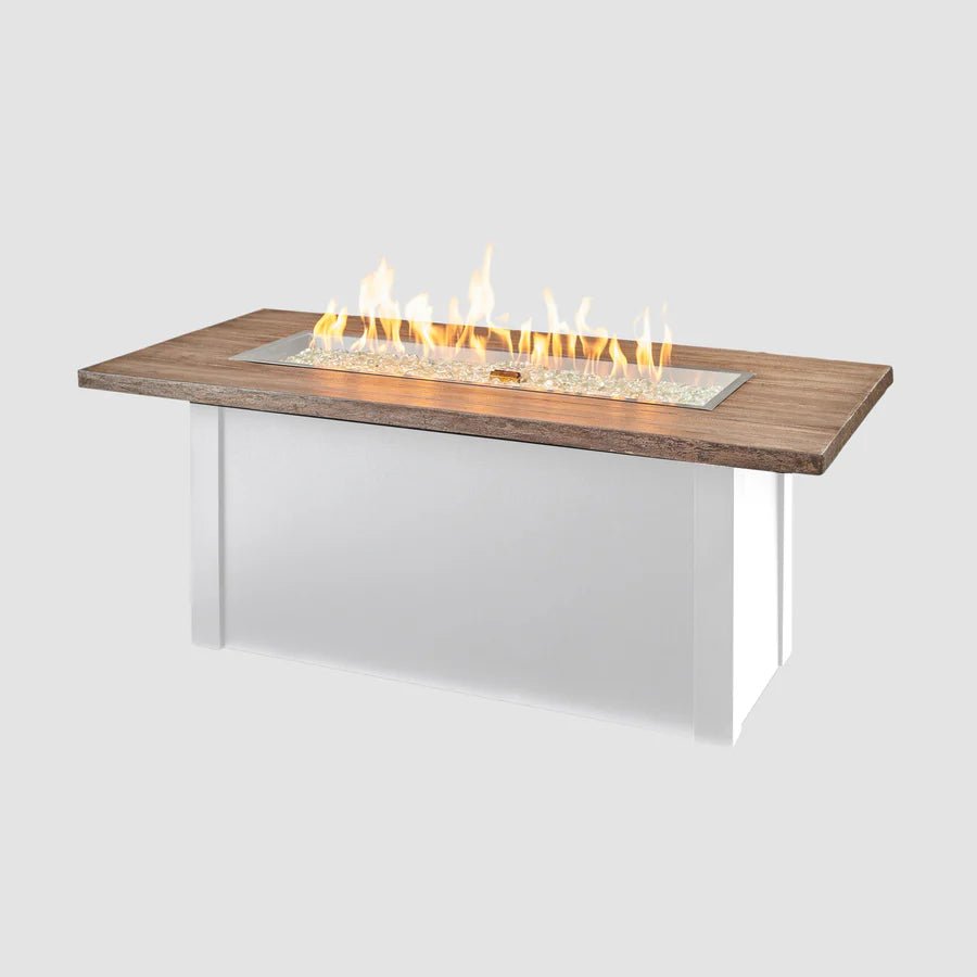 Havenwood Rectangular Gas Fire Pit Table 44" - Majestic Patio