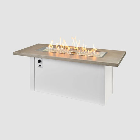 Havenwood Rectangular Gas Fire Pit Table 44" - Majestic Patio