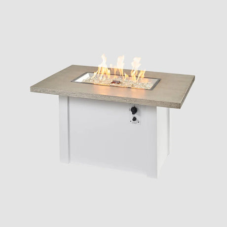 Havenwood Rectangular Gas Fire Pit Table 44" - Majestic Patio