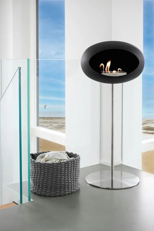 Le Feu - Dome Black Ground Steel High Pole - Fireplace - Majestic Patio