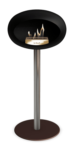 Le Feu - Dome Black Ground Steel High Pole - Fireplace - Majestic Patio