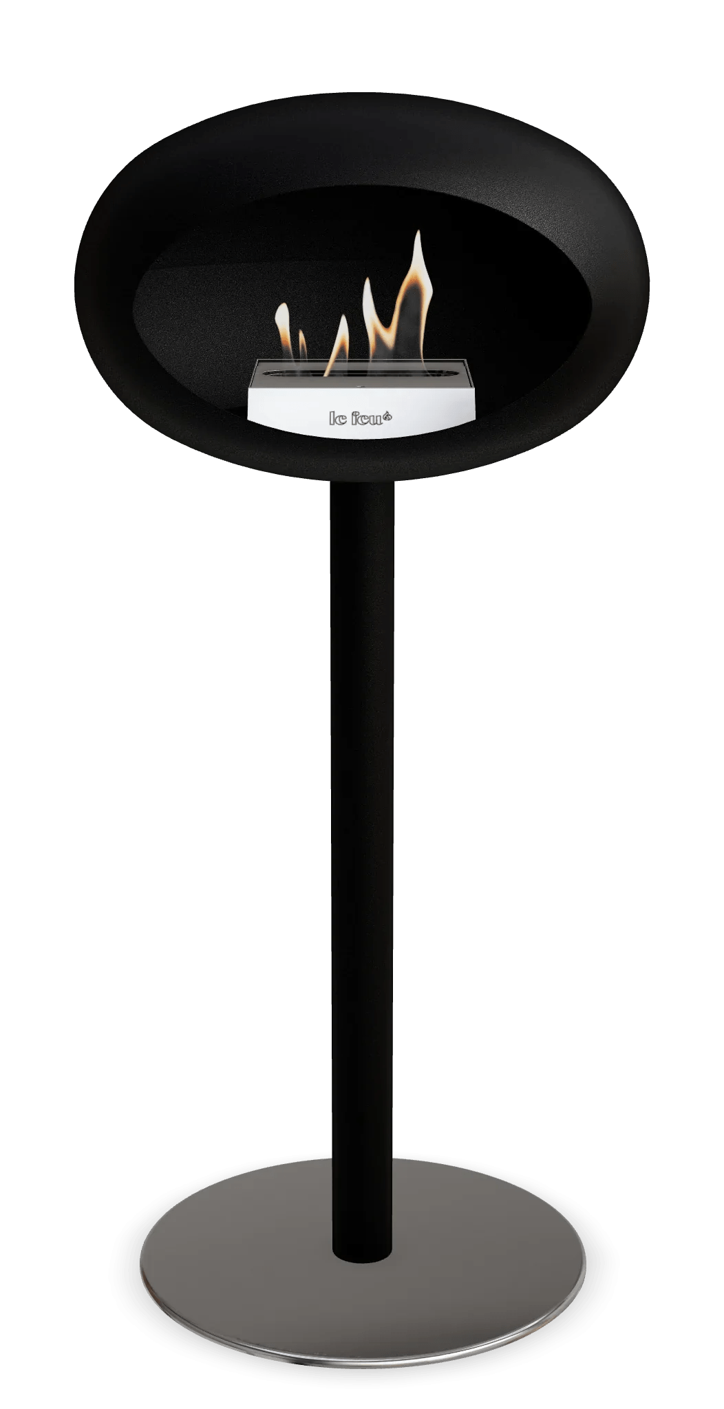 Le Feu - Dome Black Ground Steel High Pole - Fireplace - Majestic Patio