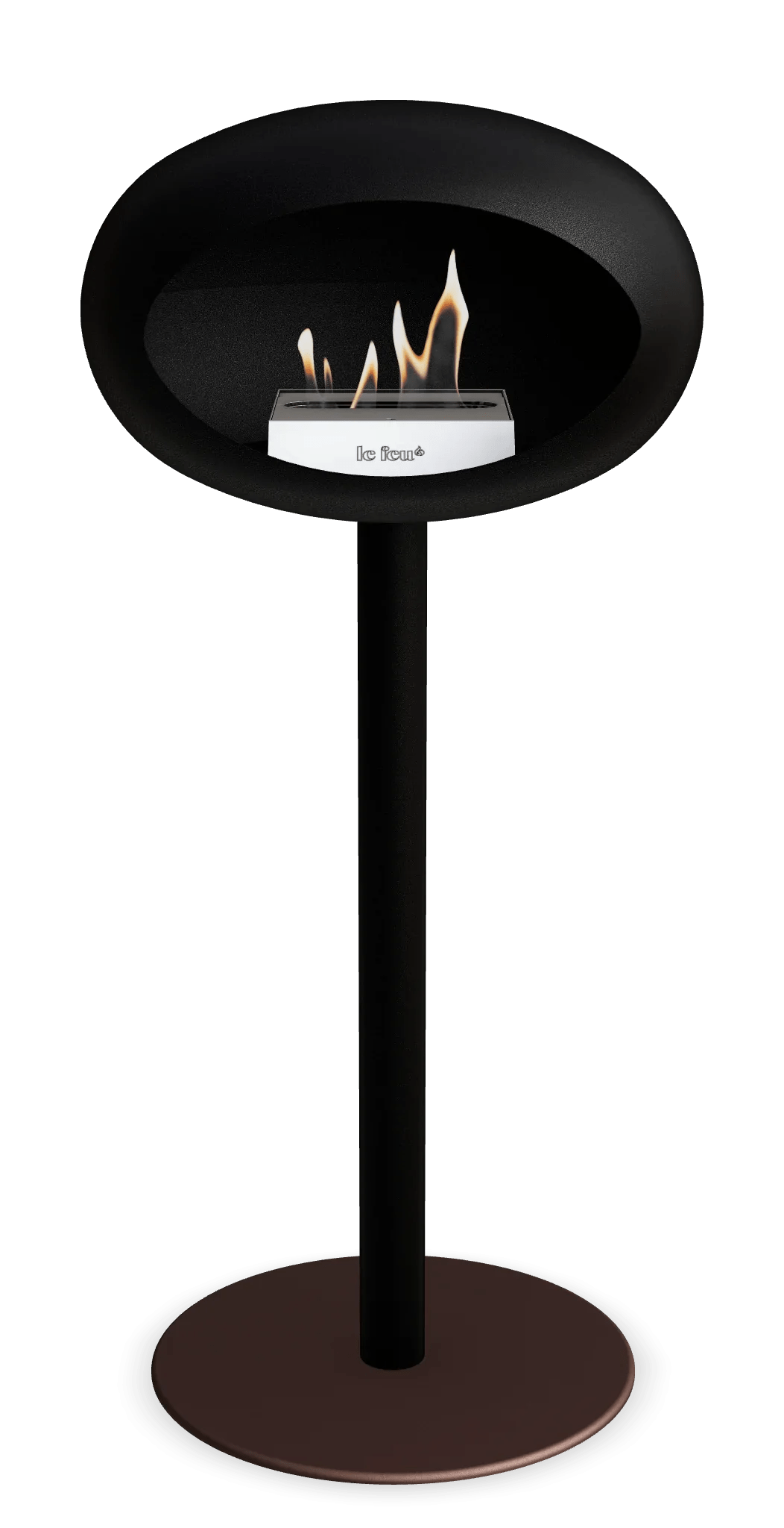 Le Feu - Dome Black Ground Steel High Pole - Fireplace - Majestic Patio