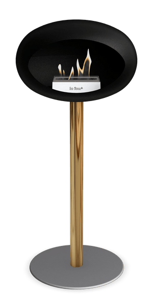 Le Feu - Dome Black Ground Steel High Pole - Fireplace - Majestic Patio