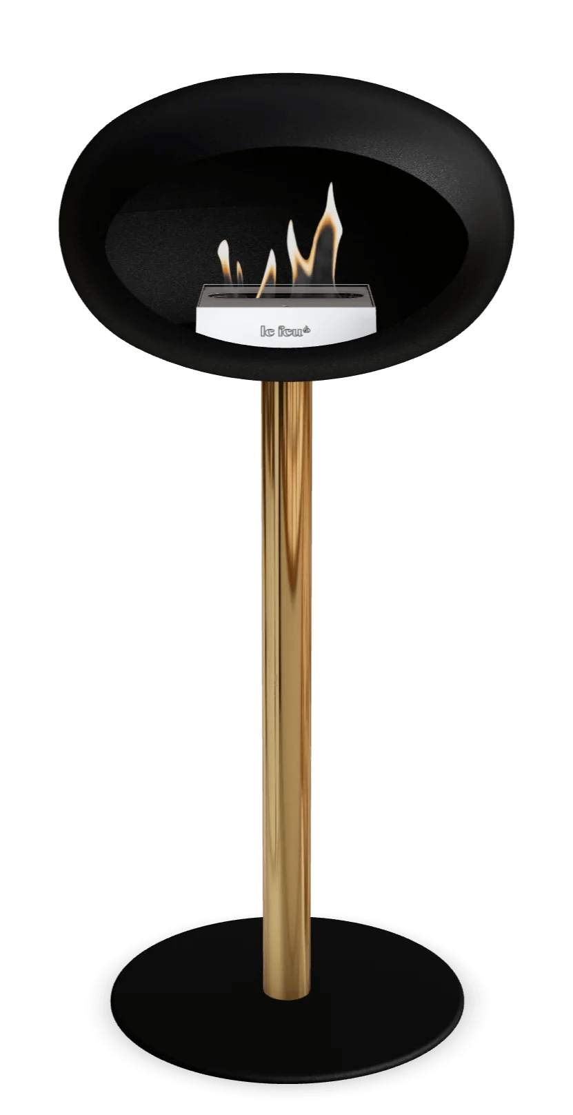 Le Feu - Dome Black Ground Steel High Pole - Fireplace - Majestic Patio