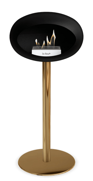 Le Feu - Dome Black Ground Steel High Pole - Fireplace - Majestic Patio