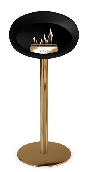 Le Feu - Dome Black Ground Steel High Pole - Fireplace - Majestic Patio