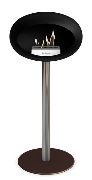 Le Feu - Dome Black Ground Steel High Pole - Fireplace - Majestic Patio