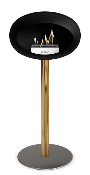 Le Feu - Dome Black Ground Steel High Pole - Fireplace - Majestic Patio