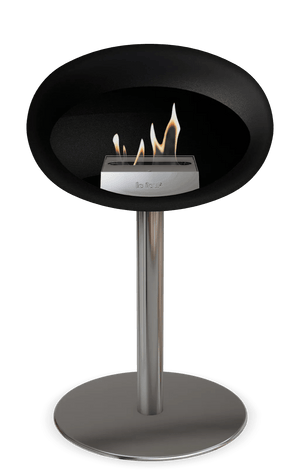 Le Feu - Dome Black Ground Steel Low Pole - Fireplace - Majestic Patio