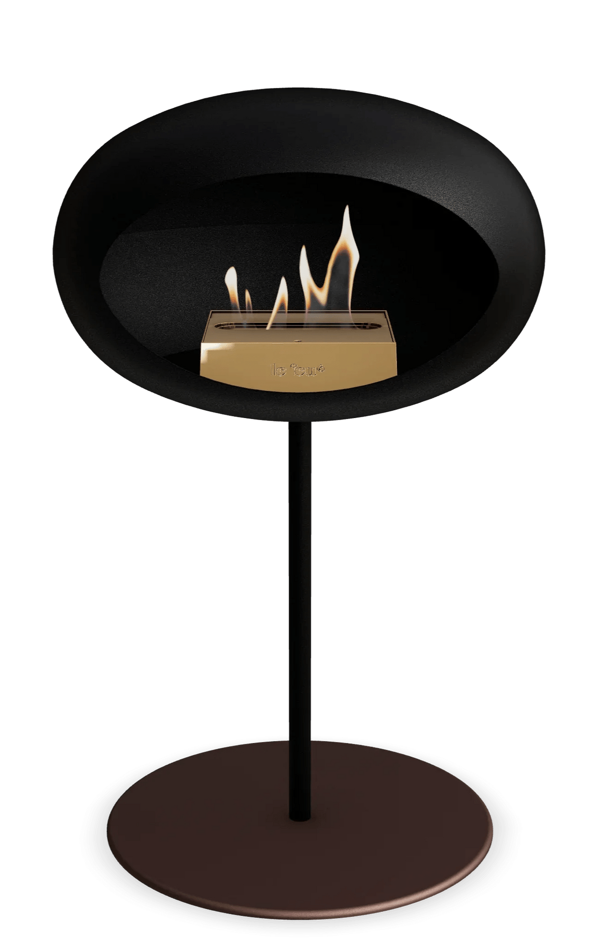 Le Feu - Dome Black Ground Steel Low Pole - Fireplace - Majestic Patio