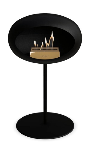 Le Feu - Dome Black Ground Steel Low Pole - Fireplace - Majestic Patio